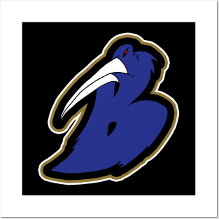 Baltimore Ravens B! Posters and Art